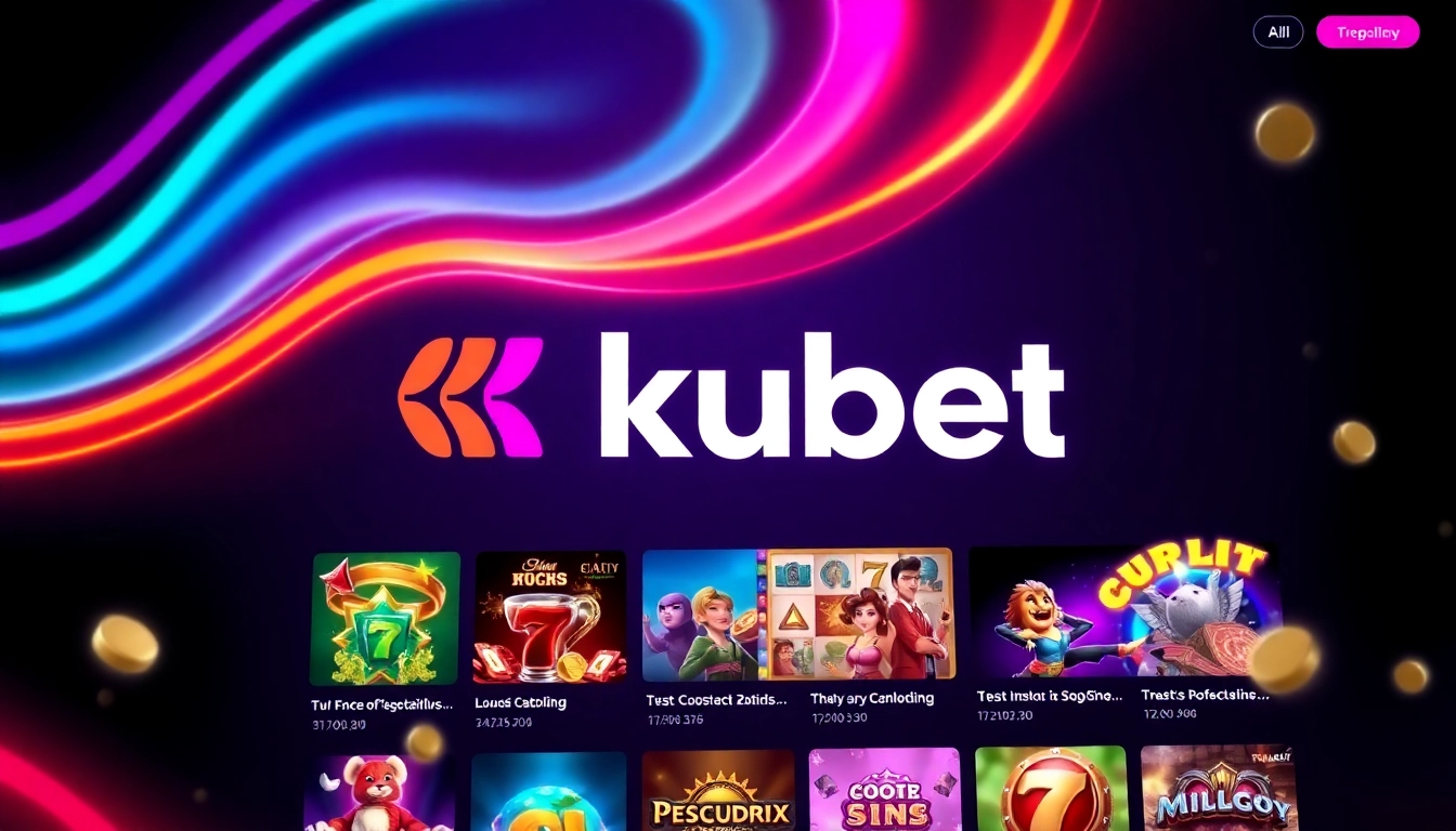 Kubet online casino platform with engaging gaming visuals and a modern interface for players seeking secure entertainment.