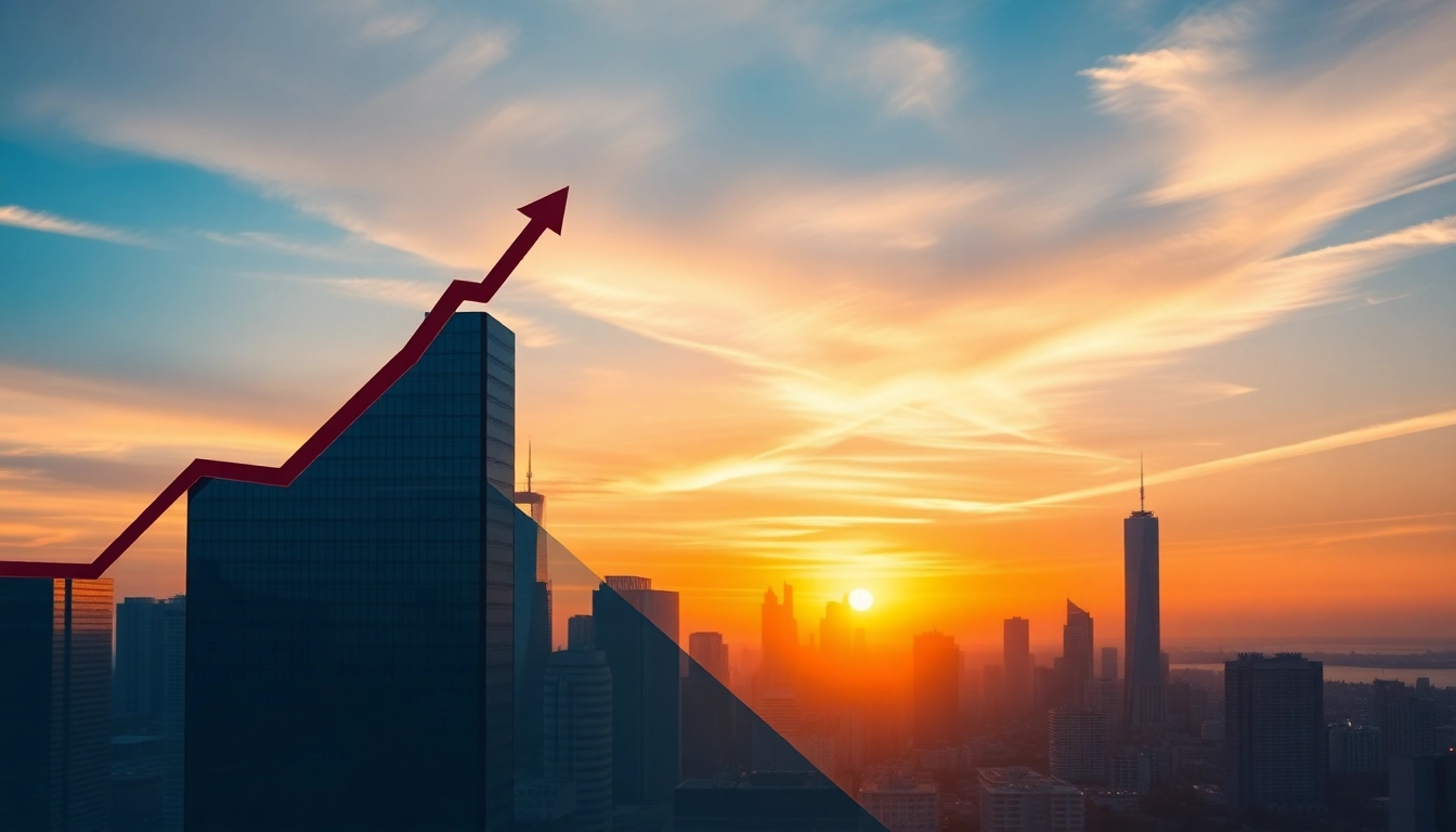 Investment Market Updates infographic showing growth trends and financial analytics for investors