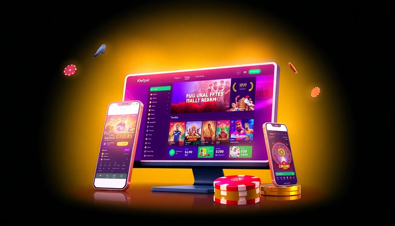 Kheloyar online betting platform showcasing sports betting and casino games for Indian players
