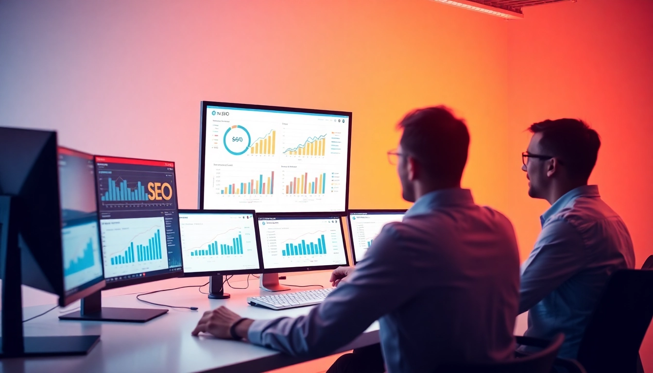 Professional team discussing strategies to rank your website higher on search engines effectively